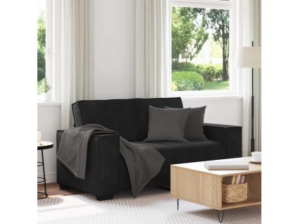 2místná pohovka 160x78x84 cm samet [4105015] (Barva Černá)