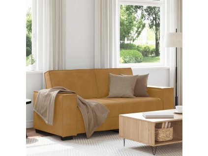 2místná pohovka 180x78x84 cm samet [4105027] (Barva Hnědá)