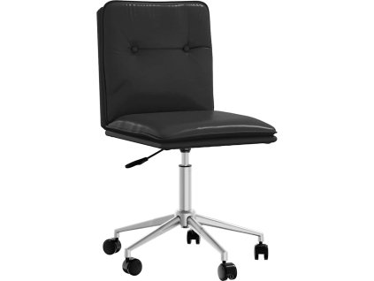 Jídelní židle umělá kůže [4101324] (Barva Černá)