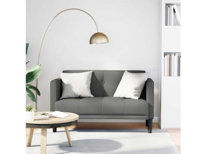 Loveseat Sofa 111 cm textil [4100561] (Barva Tmavě šedá)