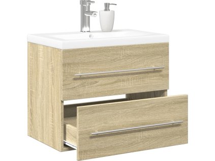 Skříňka se zápustným umyvadlem dřevotříska [3325046] (Barva dub sonoma)