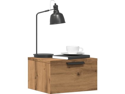 Nástěnné noční stolky 2 ks 34 x 30 x 20 cm [856982] (Barva dub artisan)