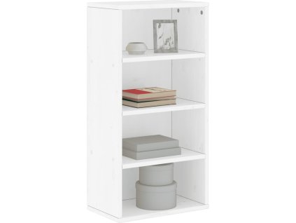 Odkládací skříňka ODDA 40x24x79 cm masivní borové dřevo [4103602] (Barva Bílá)