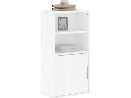 Odkládací skříňka ODDA 40x24x79 cm masivní borové dřevo [4103596] (Barva Bílá)