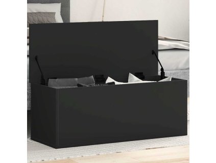 Úložný box 90 x 35 x 35 cm kompozitní dřevo [840682] (Barva Černá)