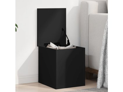 Úložný box 30 x 35 x 35 cm kompozitní dřevo [840668] (Barva Černá)