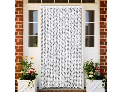 Závěs proti hmyzu 118 x 220 cm žinylka [4004890] (Barva Světle šedá a tmavě šedá)