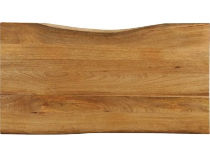 Stolní deska 100x60x2,5cm obdélníková masivní akácie živá hrana [370766] (Barva Mangovníkové dřevo (dubová povrchová úprava))