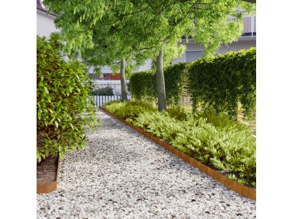 Travní lemy 50 ks 10x103 cm [821891] (Barva Povětrnostně odolná ocel)