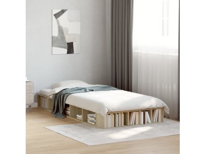 Rám postele 90 x 200 cm kompozitní dřevo [3280519] (Barva dub sonoma)