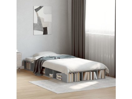 Rám postele 90 x 190 cm kompozitní dřevo [3280527] (Barva Betonová šedá)