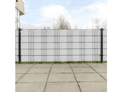 Balkonové zástěny 5 ks 255 x 19 cm polyratan [156312] (Barva Bílá)