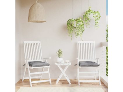 Podušky na palety 2 ks 50 x 50 x 7 cm oxfordská látka [361510] (Barva Šedá)