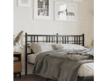 Kovové náhradní čelo postele 160 cm [376359] (Barva Černá)