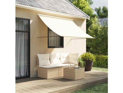 Zatahovací markýza 250 x 150 cm [368760] (Barva Krémová)