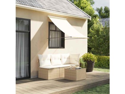 Zatahovací markýza 150 x 150 cm [143764] (Barva Krémová)