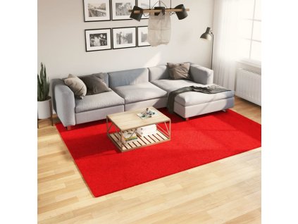 Koberec OVIEDO krátký vlas 200 x 280 cm [375627] (Barva Červená)