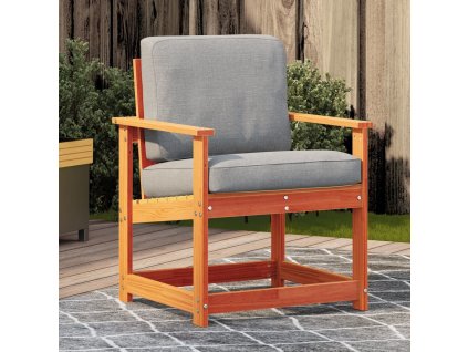 Zahradní židle 62 x 56 x 77 cm masivní borovice [844662] (Barva Voskově hnědá)