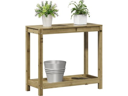 Přesazovací stůl s policí 82,5x35x75 cm impregnovaná borovice [832391] (Barva Přírodně impregnované)