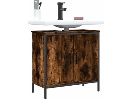 Skříňka pod umyvadlo 60x30x60 cm kompozitní dřevo [842448] (Barva Kouřový dub)