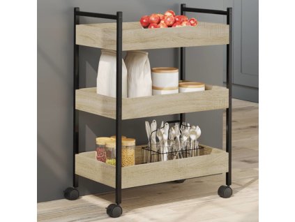 Kuchyňský vozík 50 x 30 x 70 cm kompozitní dřevo [842357] (Barva dub sonoma)