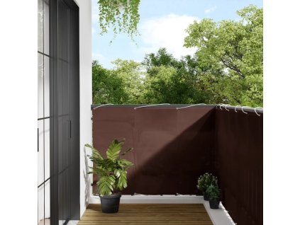 Balkonová zástěna 120 x 800 cm 100% polyester oxford [4000397] (Barva Hnědá)