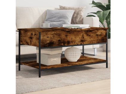 Konferenční stolek 100 x 50 x 50 cm kompozit a kov [845347] (Barva dub sonoma)