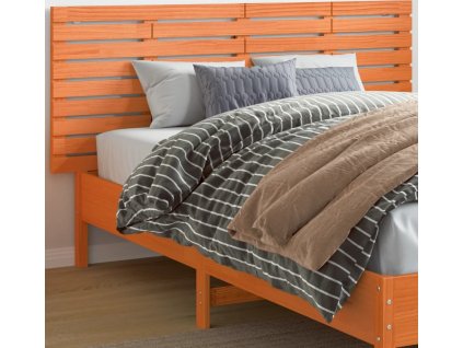 Nástěnné čelo postele 166 x 3 x 63 cm masivní borové dřevo [844503] (Barva Hnědá)