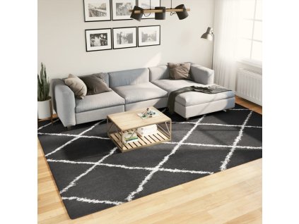 Koberec PAMPLONA s vysokým vlasem moderní 240 x 340 cm [375263] (Barva Šedá)