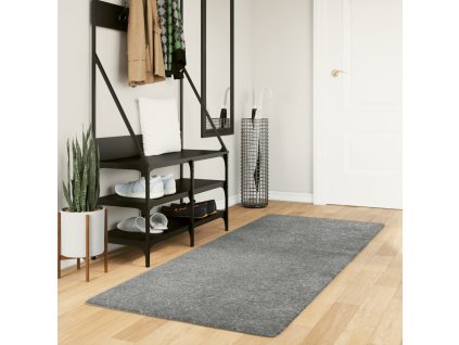 Koberec PAMPLONA s vysokým vlasem moderní 80 x 200 cm [375252] (Barva Šedá)