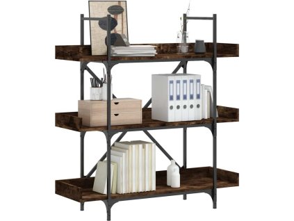 Knihovna se 3 policemi 100x33x108,5 cm kompozitní dřevo [837689] (Barva Kouřový dub)