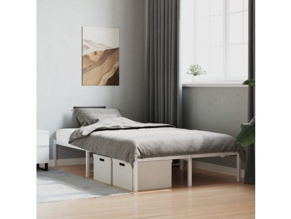 Kovový rám postele 120 x 200 cm [373671] (Barva Bílá)