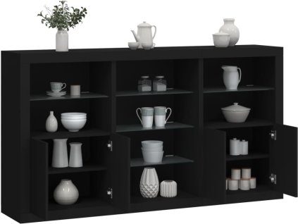 Příborník s LED osvětlením 181,5 x 37 x 100 cm [3209179] (Barva dub sonoma)