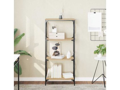 Knihovna se 4 policemi 59 x 35 x 132 cm kompozit [837618] (Barva dub sonoma)