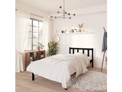 Rám postele masivní borovice 90 x 190 cm Single [810049] (Barva Šedá)