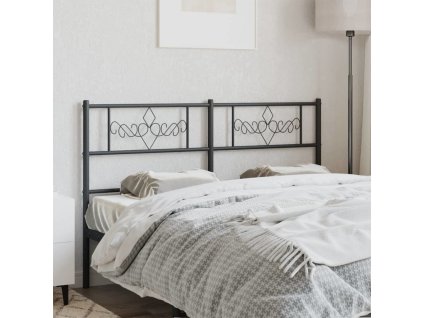Kovové náhradní čelo postele 120 cm [355298] (Barva Černá)