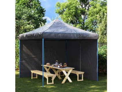 Boční stěna k party stanu 2 ks se zipem PE [45118] (Barva Antracitová)