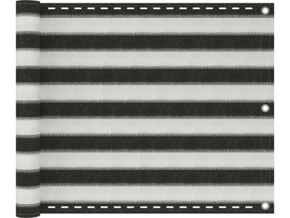 Balkonová zástěna 75 x 400 cm HDPE [42316] (Barva Antracitová a bílá)