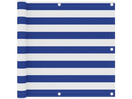 Balkonová zástěna 90 x 300 cm 100% polyester oxford [134916] (Barva Bílo-modrá)