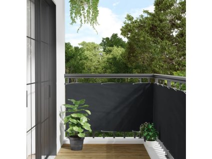 Balkónová zástěna 75 x 300 cm oxfordská látka [134900] (Barva bílá a žlutá)