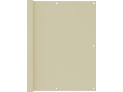 Balkonová zástěna 120 x 300 cm 100% polyester oxford [134956] (Barva Krémová)