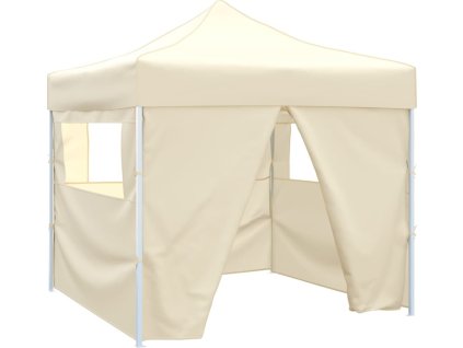 rozkládací stan 3 x 3 m se 4 stěnami [41464] (Barva Krémová)