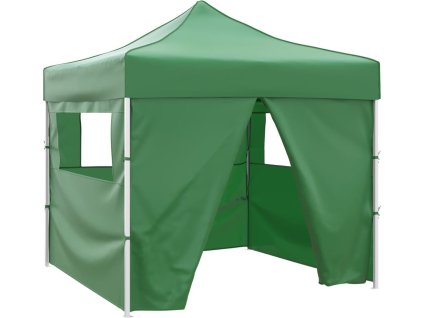 Skládací party stan se 4 bočními stěnami 3 x 3 m [41464] (Barva Krémová)