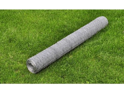 Pletivo ke kurníku ocel PVC vrstva 25 x 1 m [140423] (Barva Stříbrná)