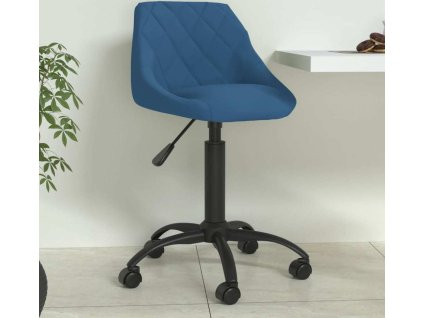 Jídelní židle samet [335364] (Barva Modrá)