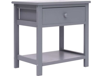 Noční stolek dřevěný [284050] (Barva Šedá)