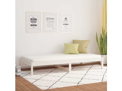 Válenda 90 x 200 cm masivní borové dřevo [820416] (Barva Černá)