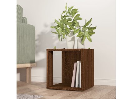 Odkládací stolek 33 x 33 x 34,5 cm dřevotříska [816022] (Barva Hnědý dub)