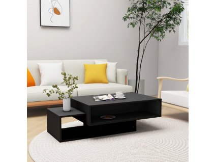 Konferenční stolek 105 x 55 x 32 cm kompozitní dřevo [808523] (Barva Černá)
