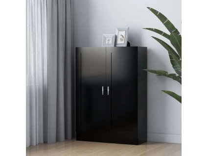 Knihovna 82,5x30,5x115 cm dřevotříska [802720] (Barva Bílá s vysokým leskem)